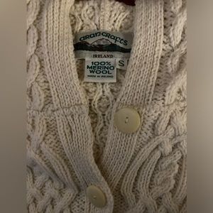Aran Crafts Merino Wool hooded sweater